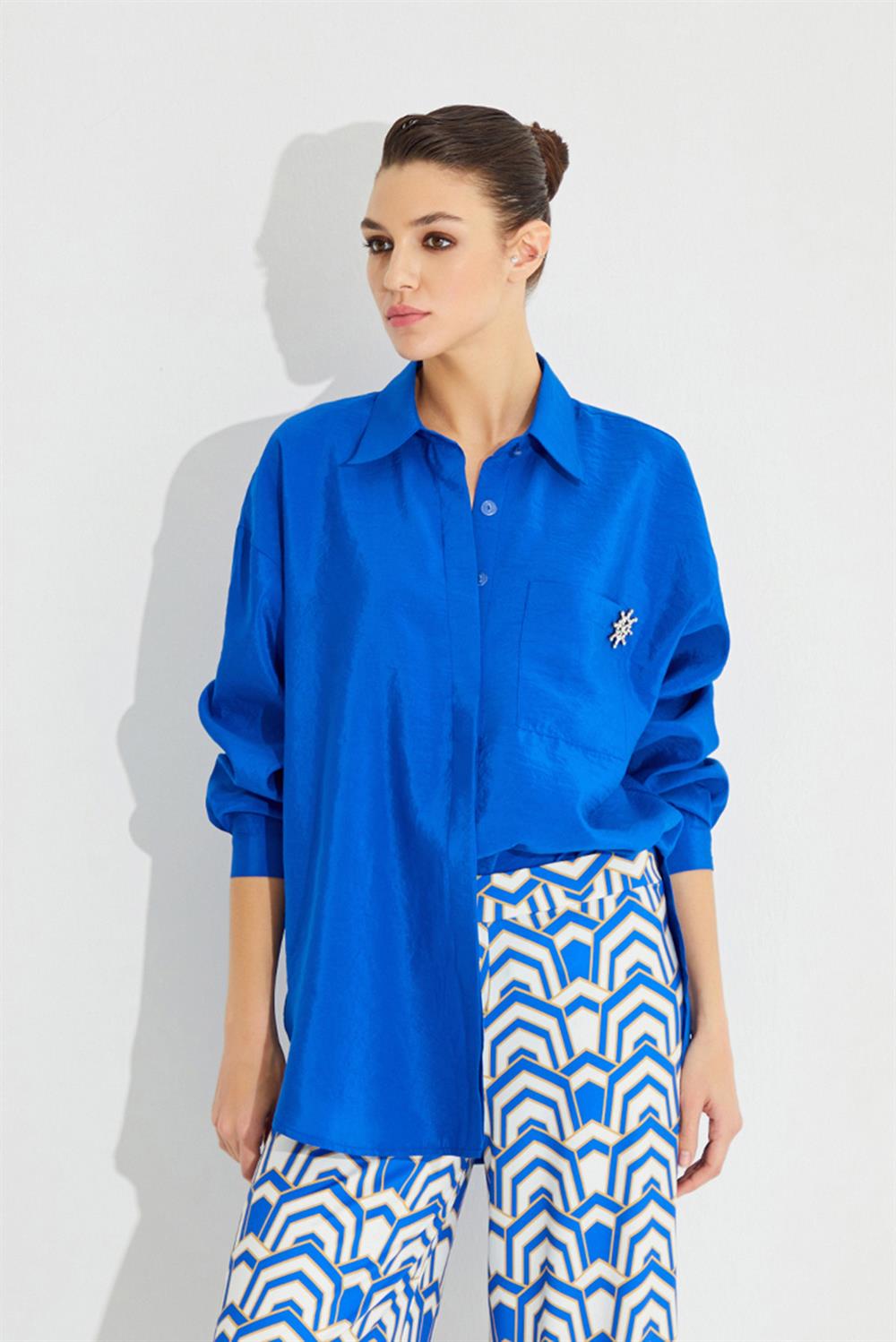 Missemramiss Casual Gömlek 3818 Saks