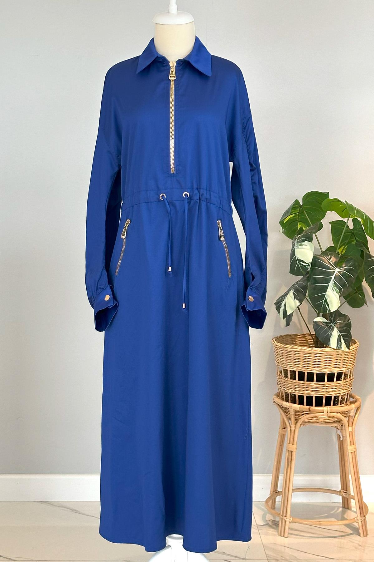 Missemramiss Coton Gömlek Elbise 4331 Saks