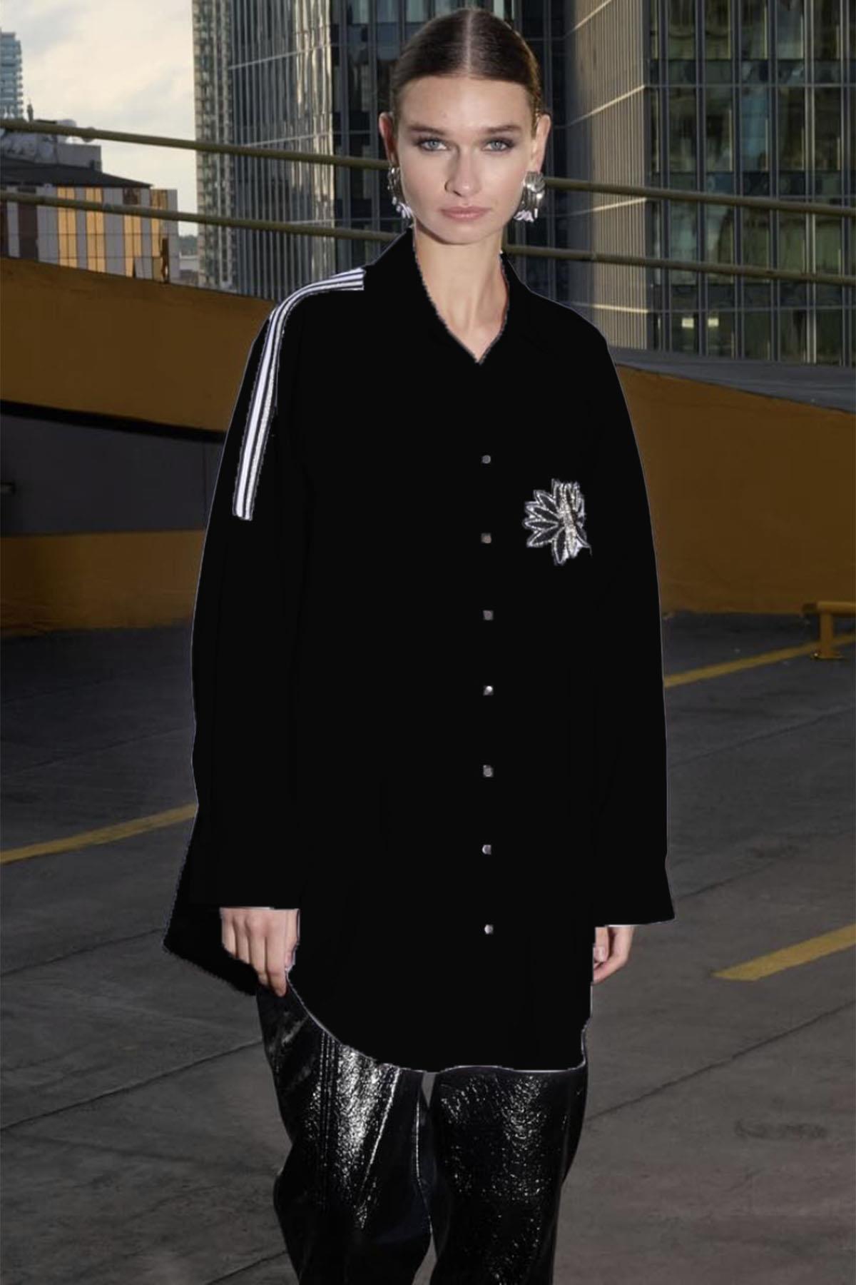 Missemramiss Elegante Comfort Gömlek Tunik 4611 Siyah