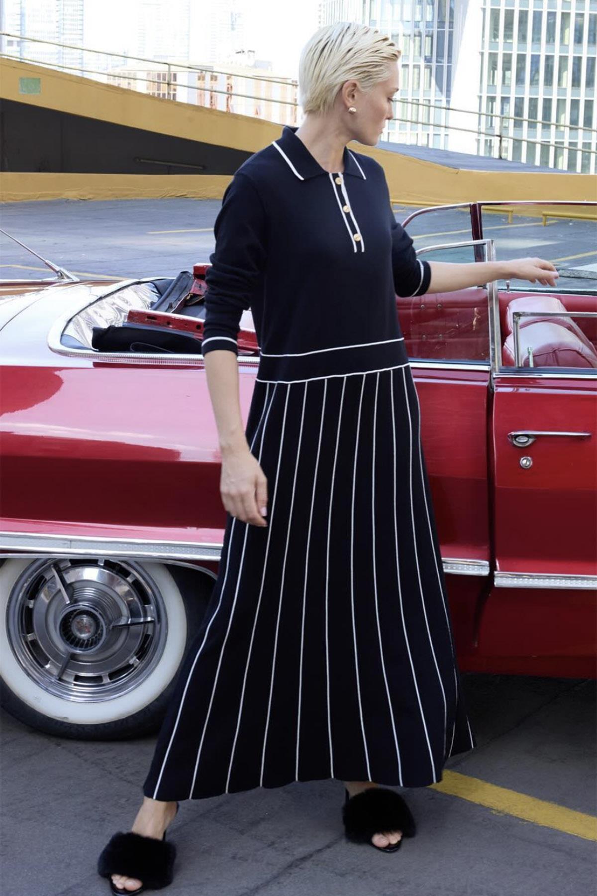 Missemramiss Elegante Triko Elbise 4586 Siyah