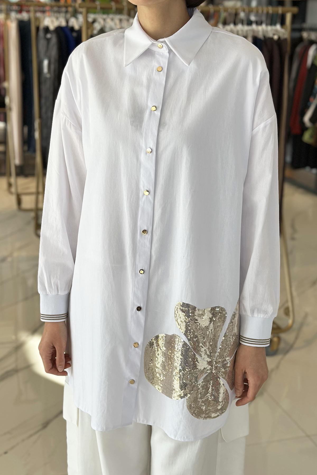 Missemramiss Fiore Gömlek Tunik 4608 Ekru