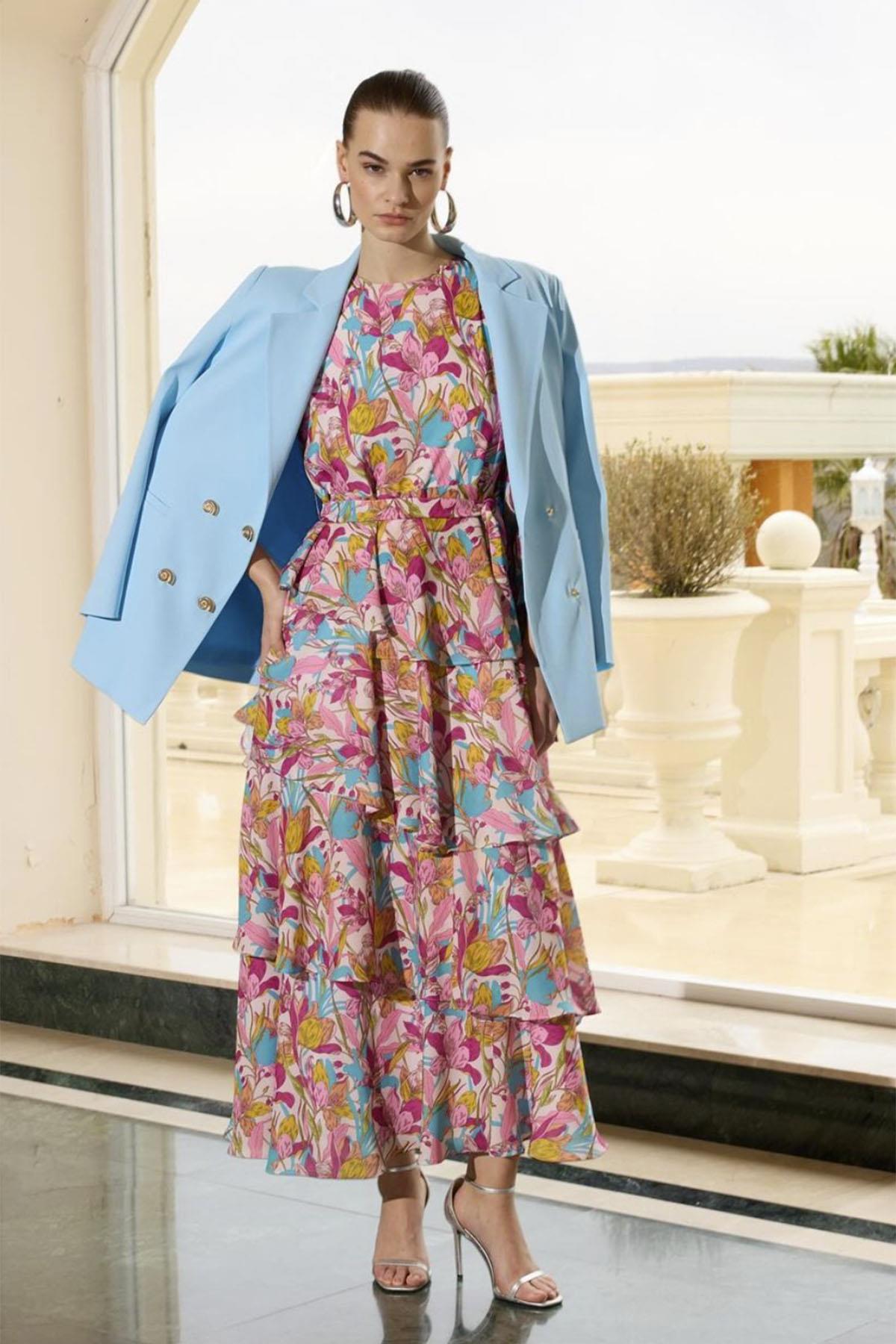 Missemramiss Flowing Dress Elbise 4345 Pembe