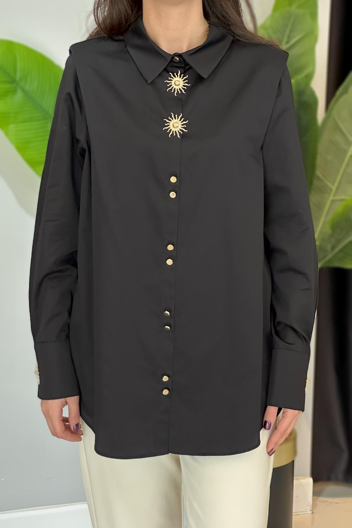 Missemramiss Line Stile Gömlek Tunik 4811 Siyah