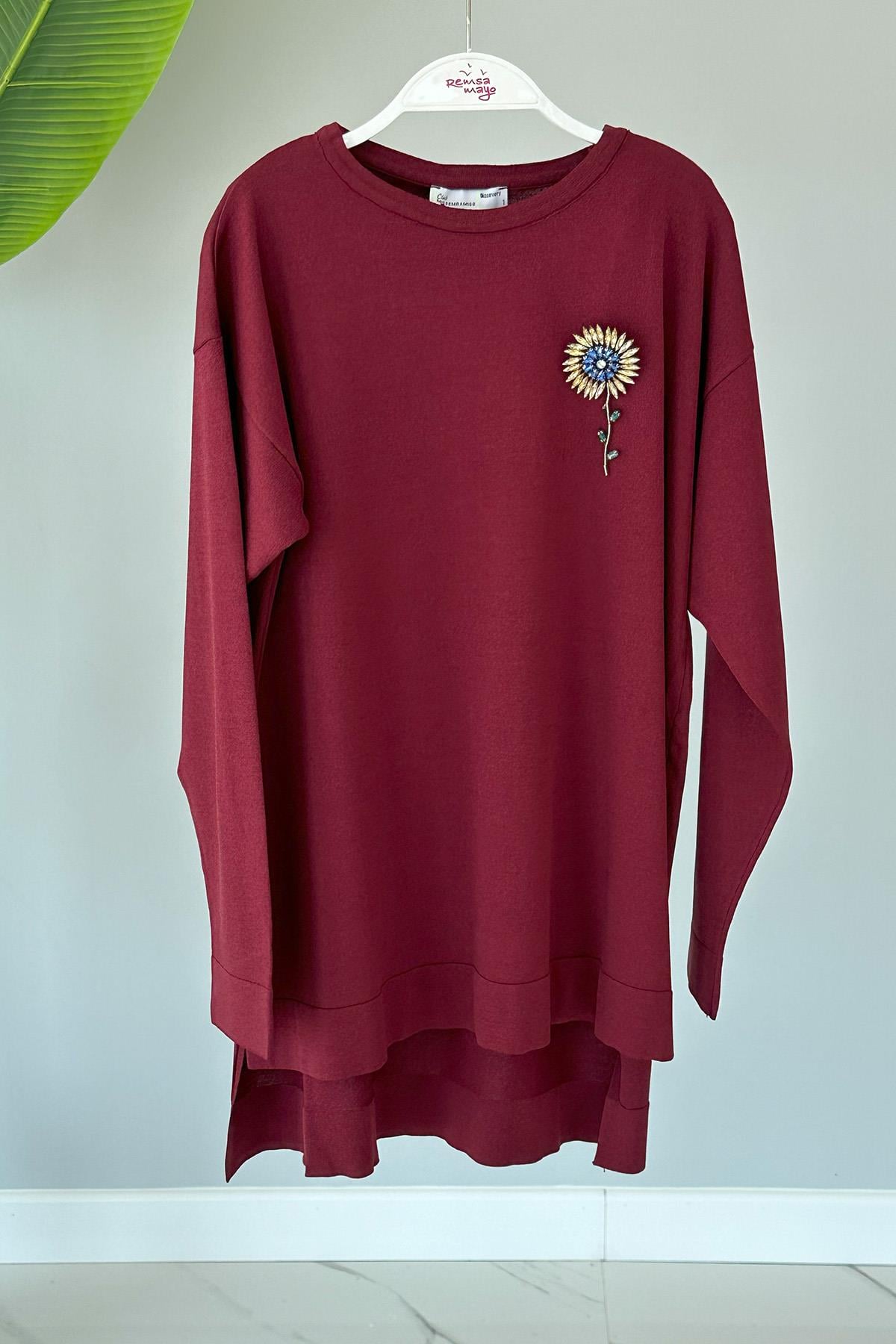 Missemramiss Merserize Bluz 4012 Bordo