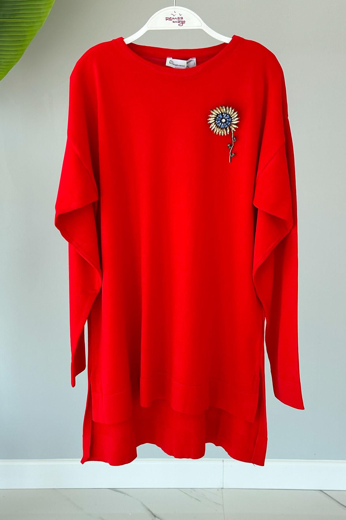 Missemramiss Merserize Bluz 4012 Kırmızı