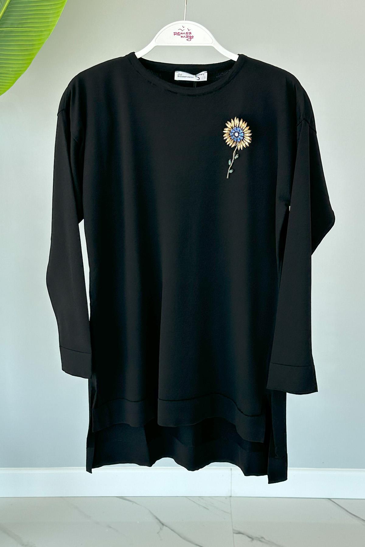 Missemramiss Merserize Bluz 4012 Siyah