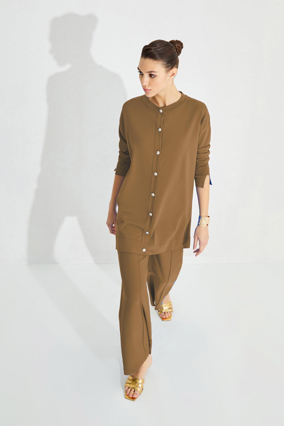 Missemramiss Merserize Bol Paça Pantolon 3879 Camel