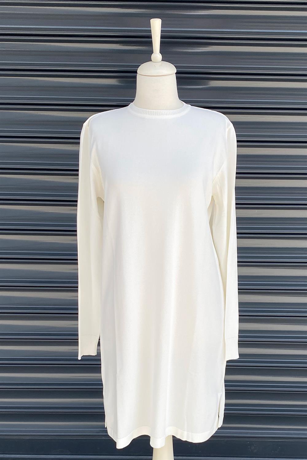 Missemramiss Merserize Uzun Tunik 3951 Ekru