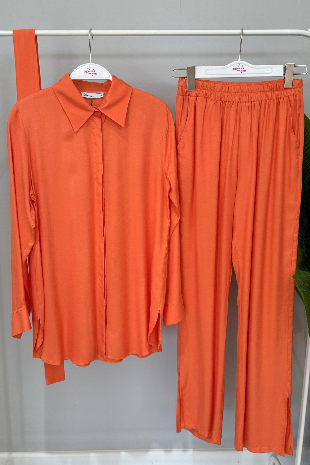 Missemramiss Pantolonlu Takım 4464 Turuncu