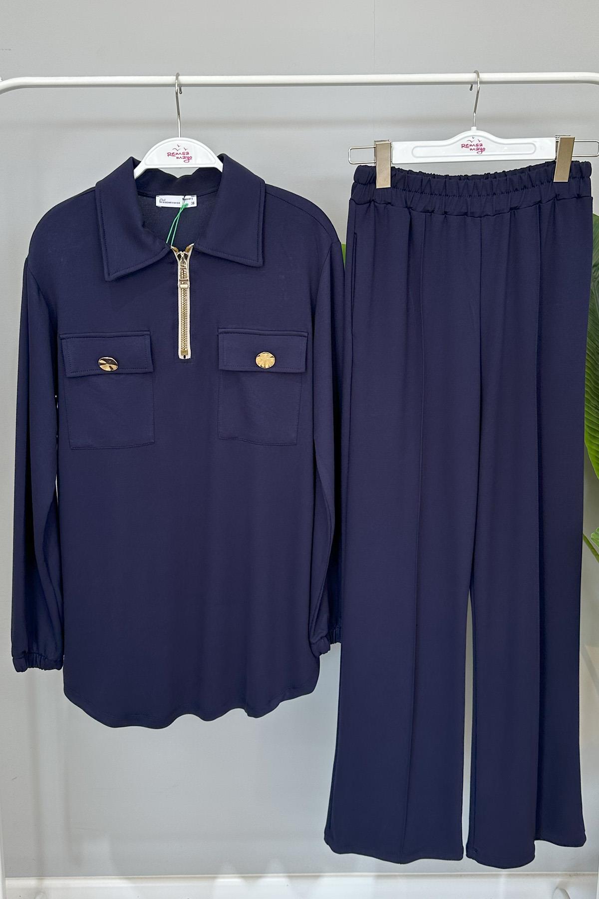 Missemramiss Pantolonlu Takım 4473 Lacivert