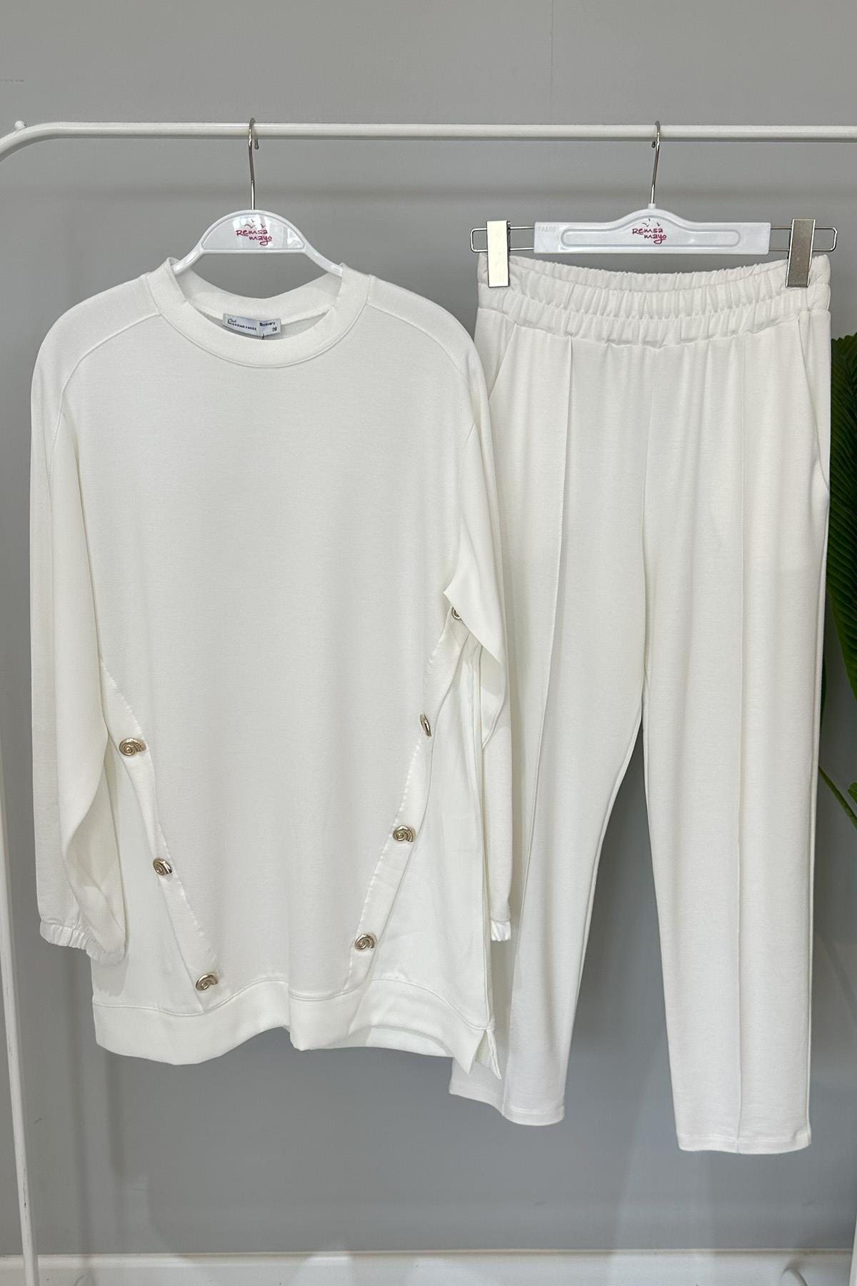 Missemramiss Pantolonlu Takım 4474 Ekru