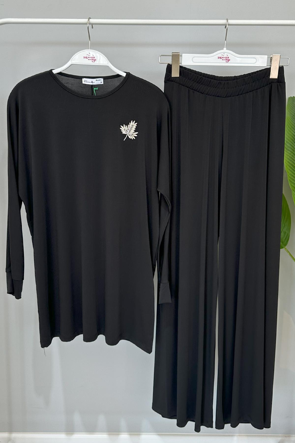 Missemramiss Pantolonlu Takım 4476 Siyah