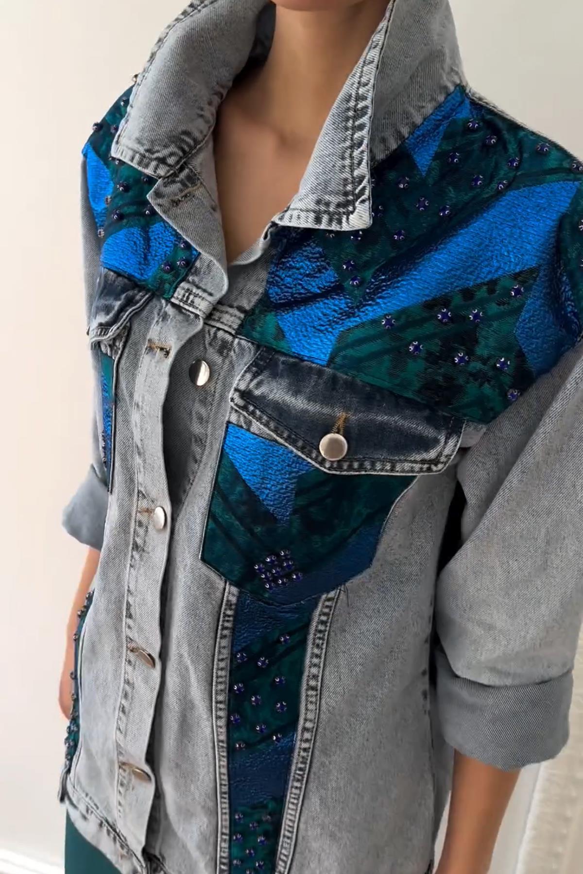 Missemramiss Perla Kot Ceket 4295 Açık Mavi