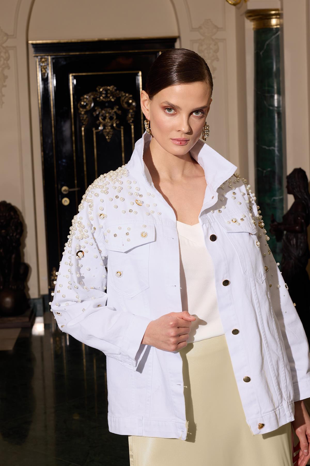 Missemramiss Perla Kot Ceket 4295 Beyaz 