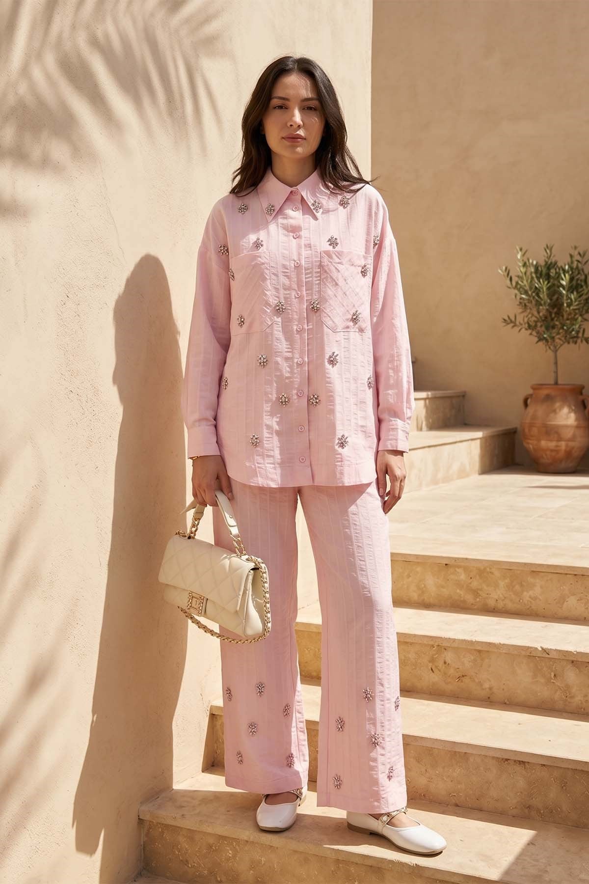 Missemramiss Pıetra Takım 5148 Pembe