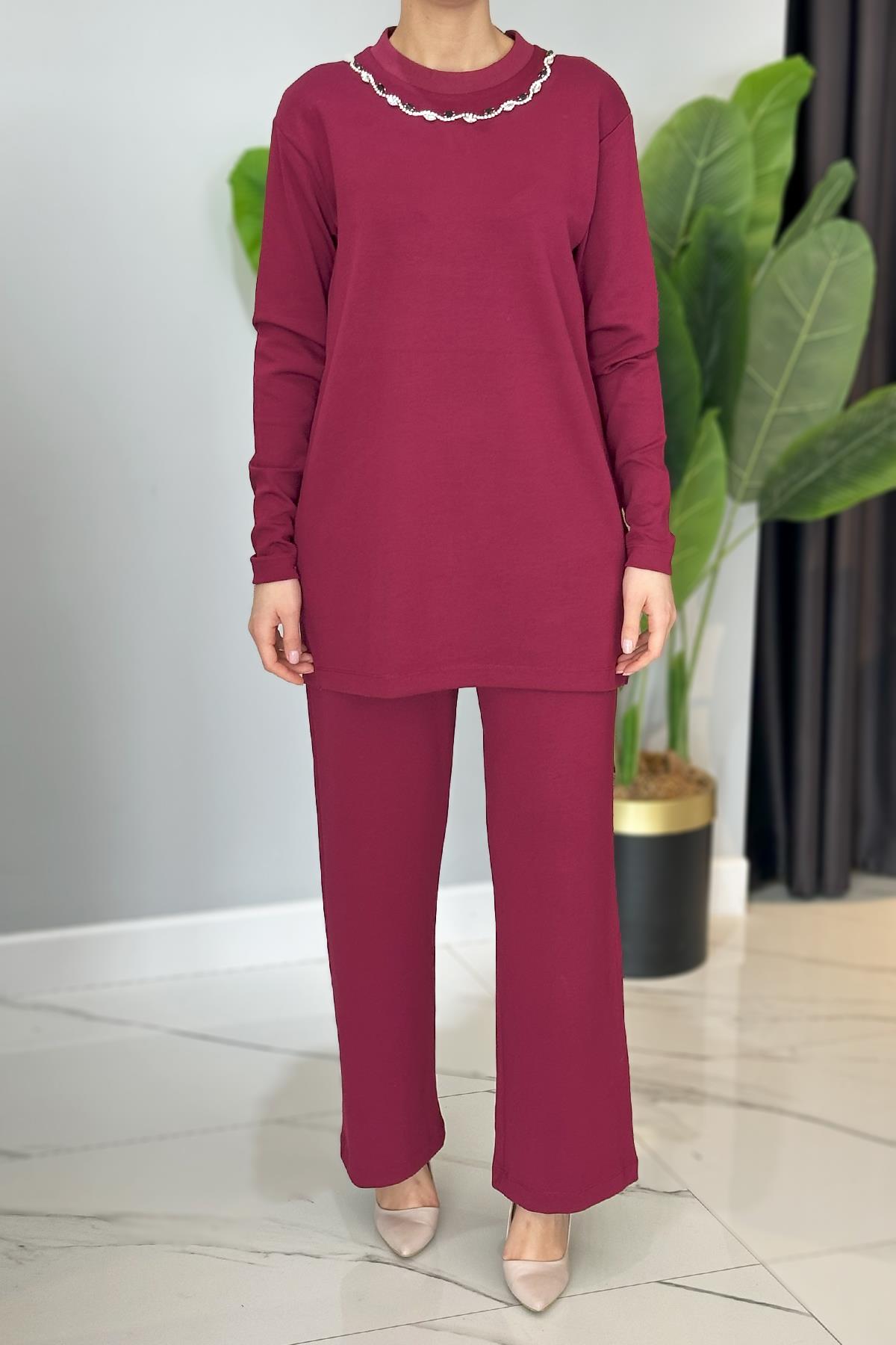 Missemramiss Roccıoso Cotton Takım 4735 Mürdüm 