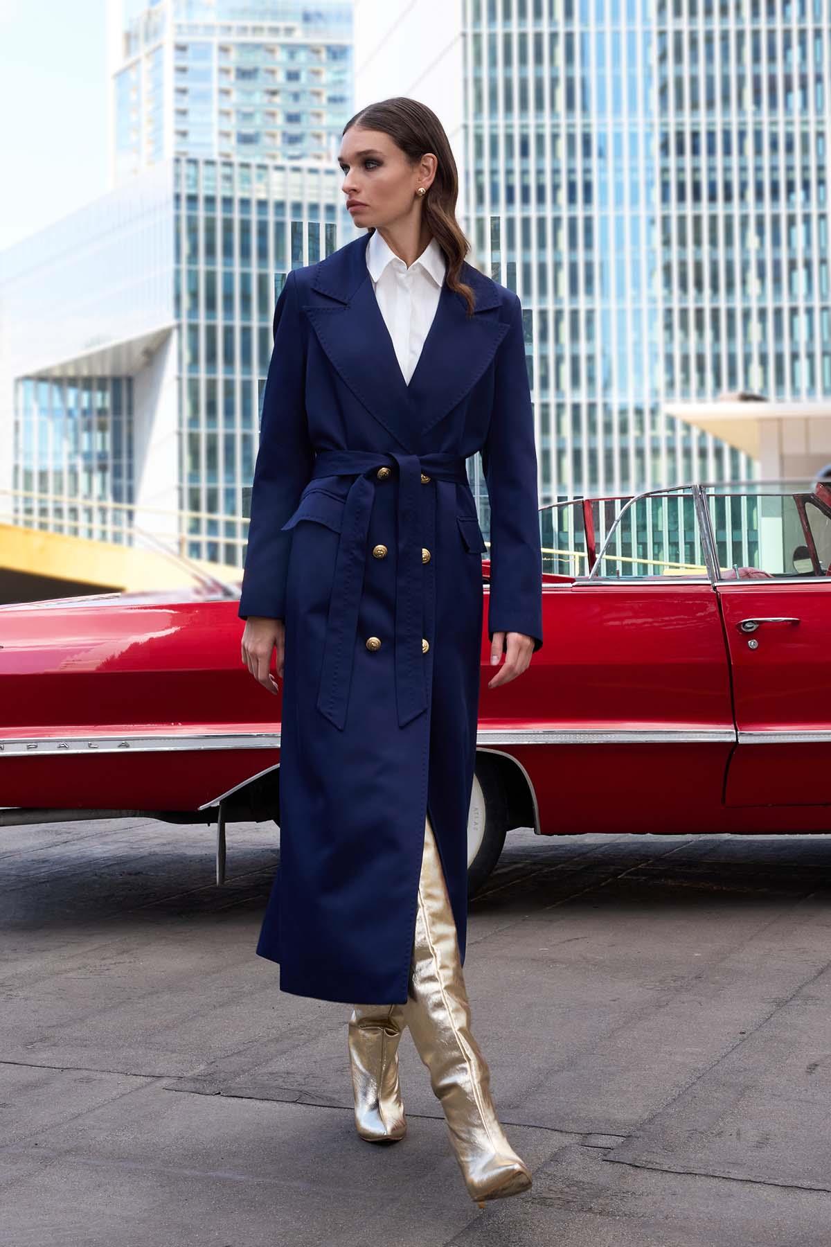 Missemramiss Rosa Blazer Trençkot 4551 Lacivert