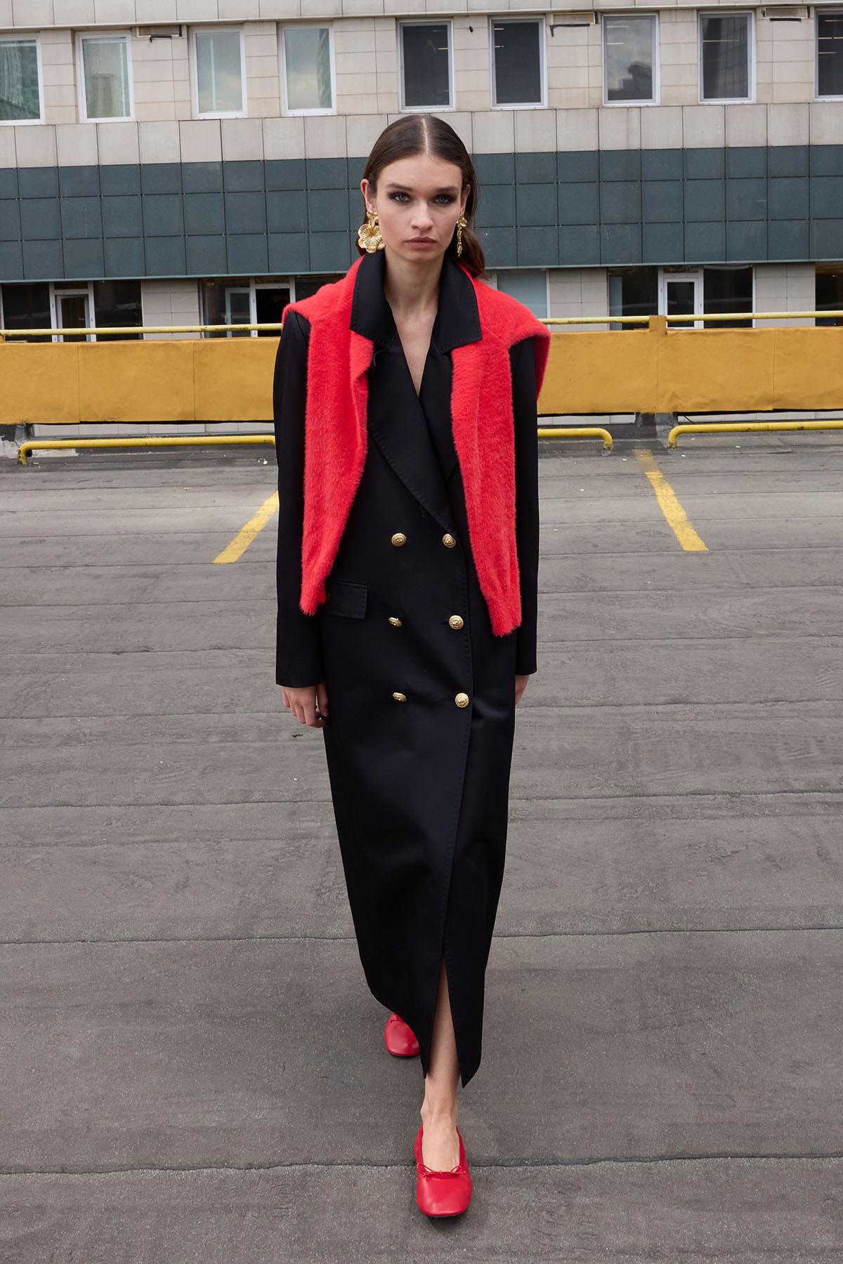 Missemramiss Rosa Blazer Trençkot 4551 Siyah
