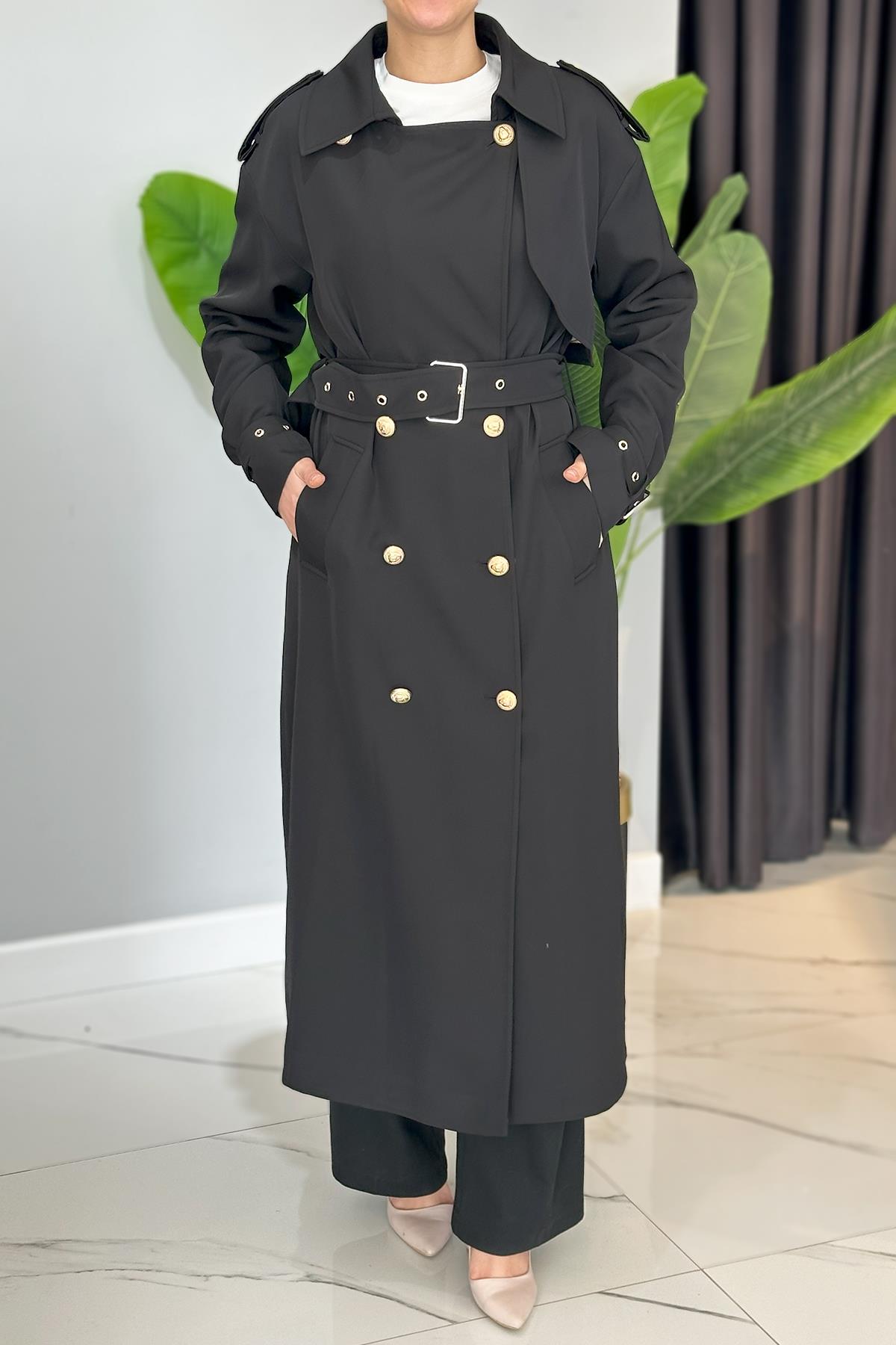 Missemramiss  Rose Trençkot 4721 Siyah