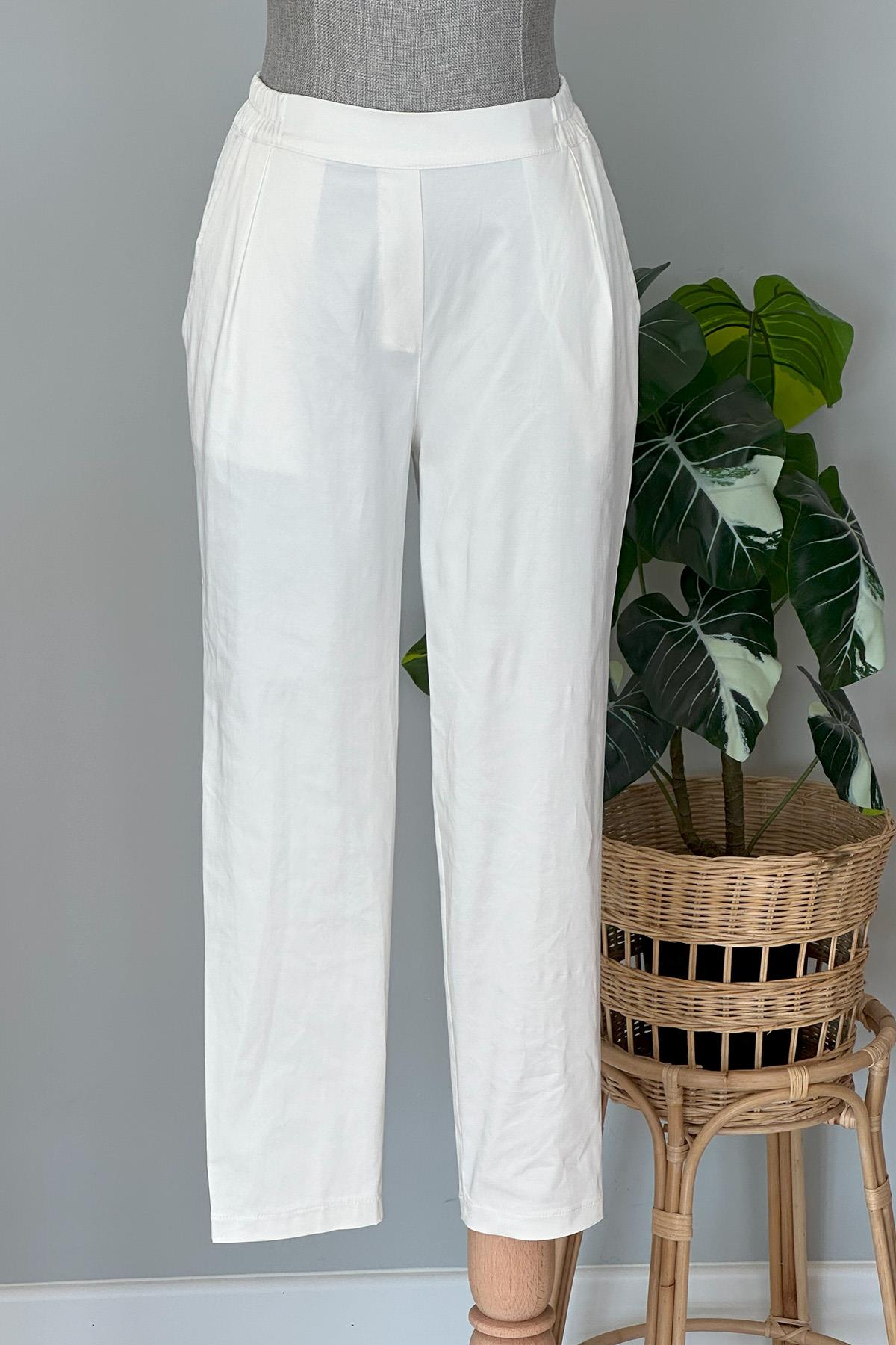 Missemramiss Saten Pile Pantolon 4433 Ekru