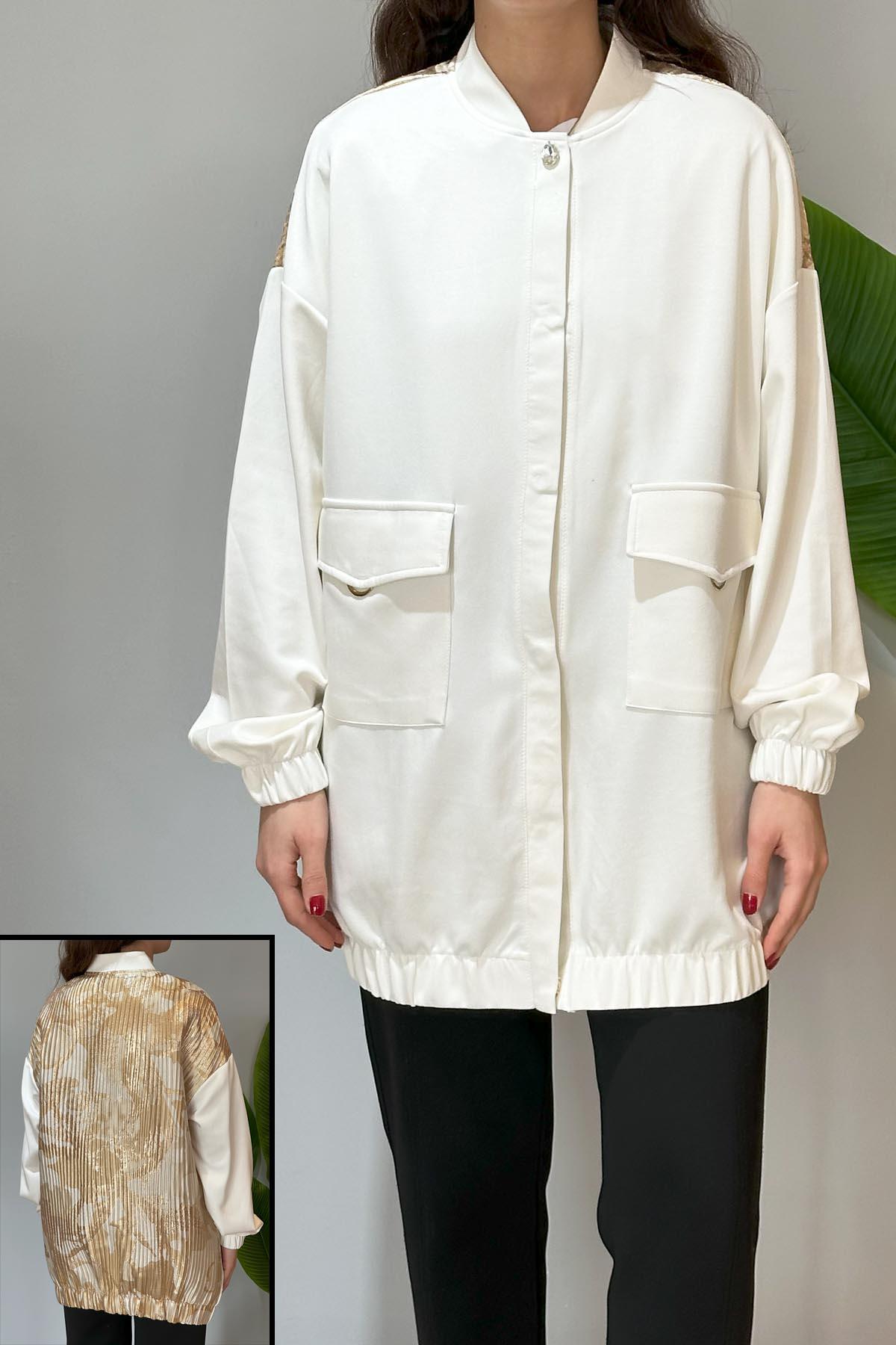 Missemramiss Special Kap Ceket 4619 Ekru