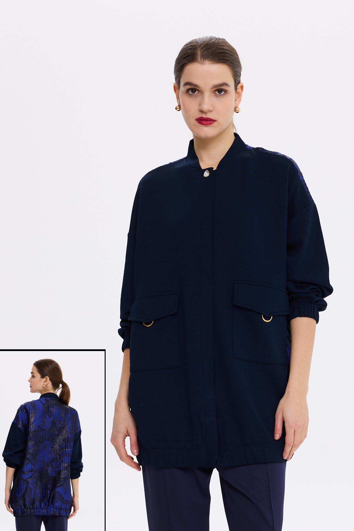 Missemramiss Special Kap Ceket 4619 Lacivert