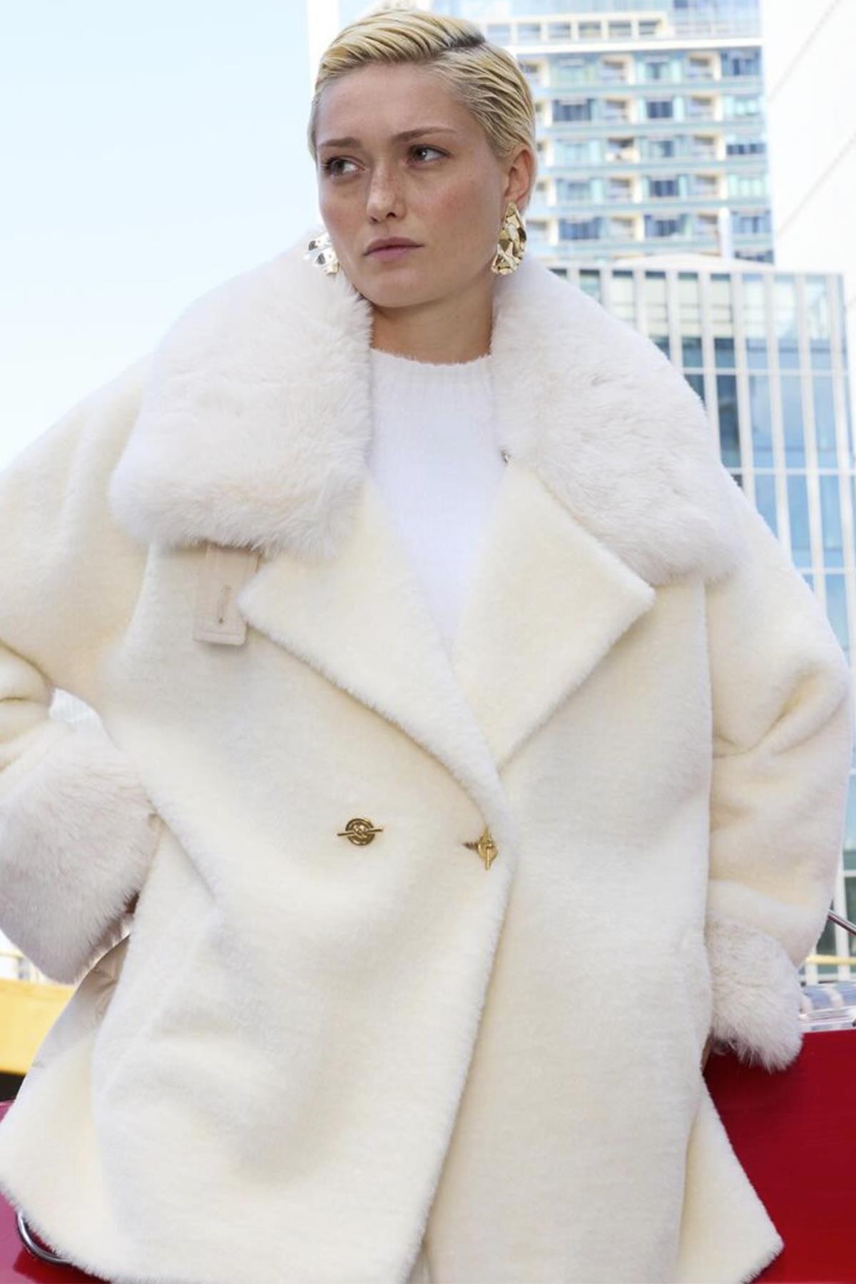 Missemramiss Special Viverre Kürklü Mont 4555 Ekru