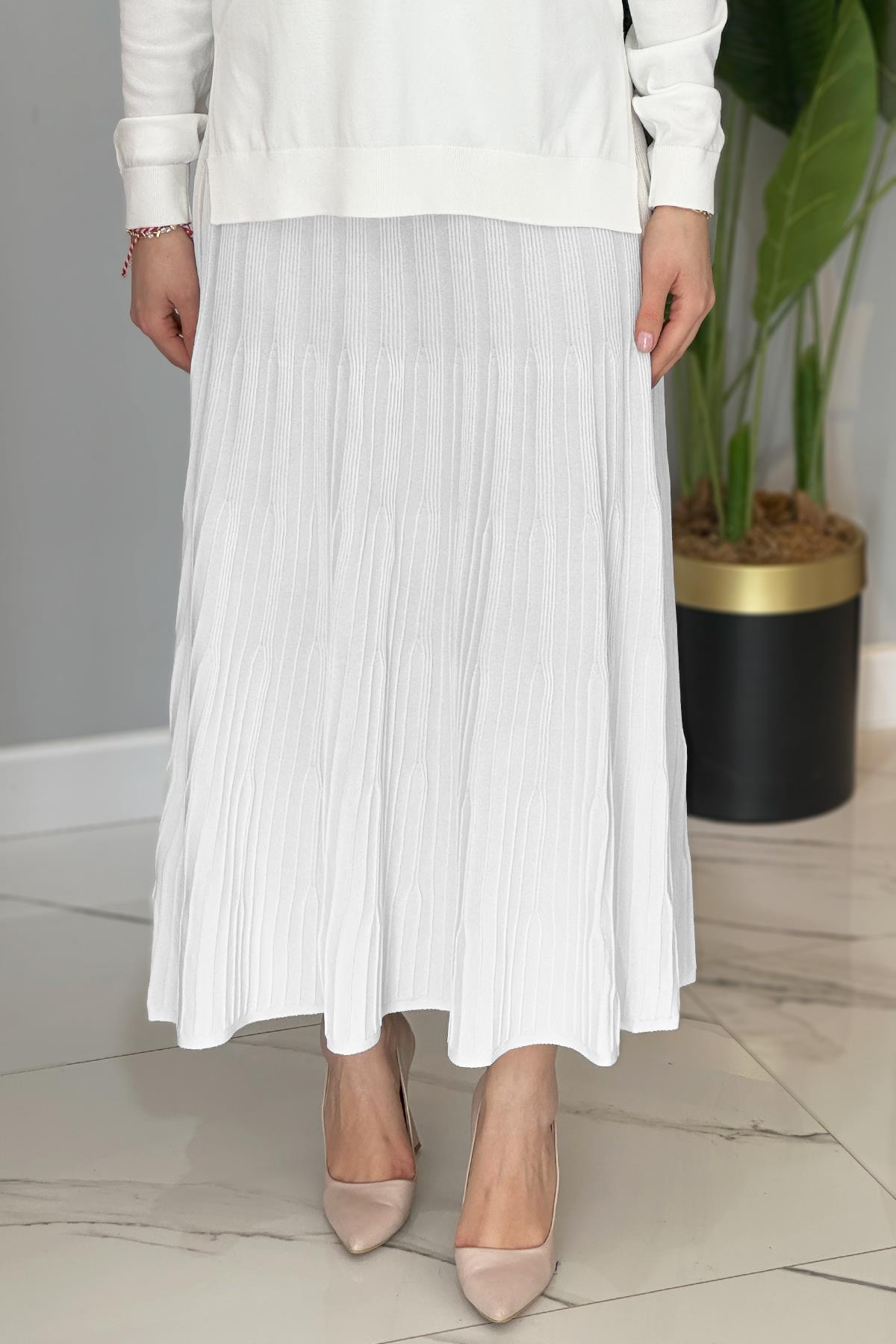 Missemramiss Speciale Triko Etek 4714 Ekru