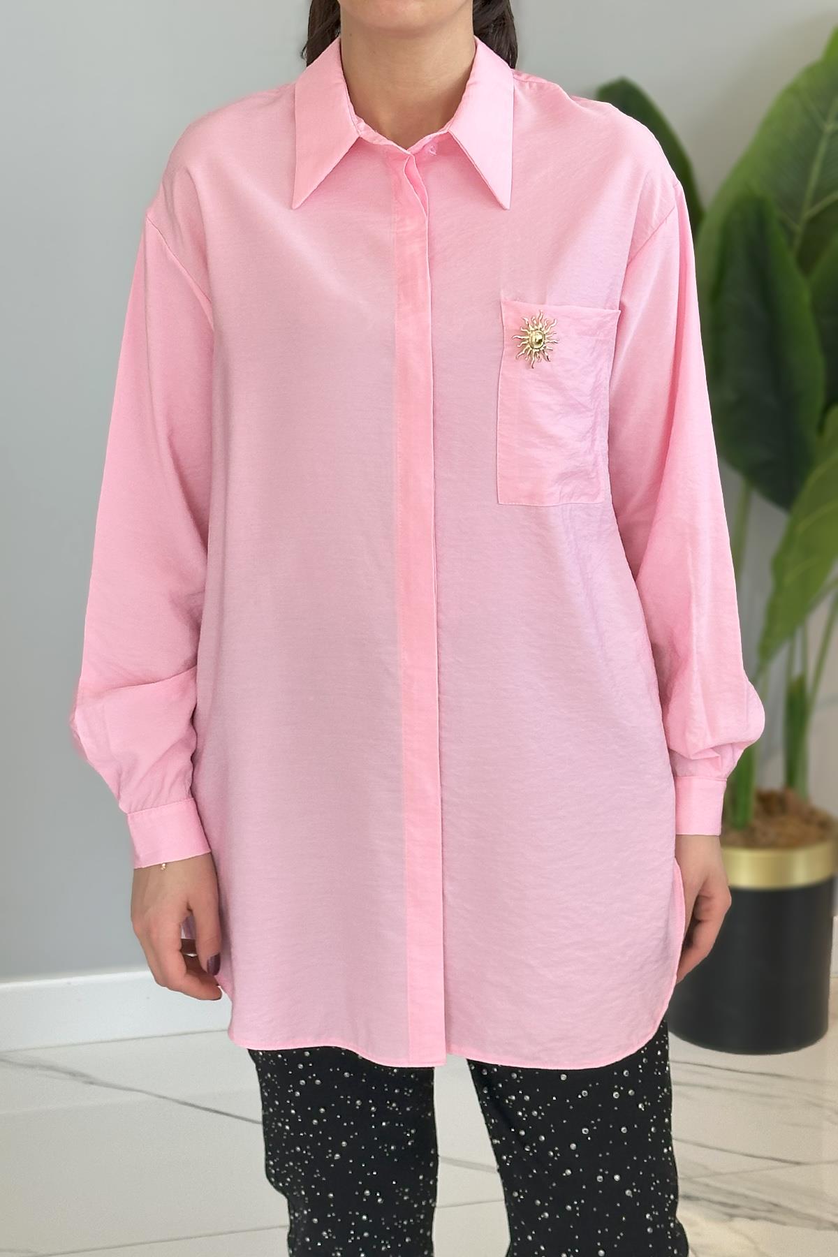 Missemramiss Sunshıne Gömlek 4825 Pembe