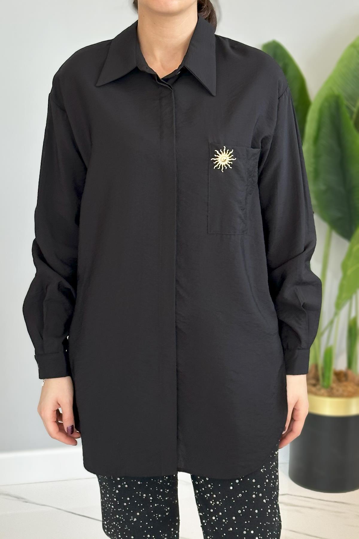 Missemramiss Sunshıne Gömlek 4825 Siyah