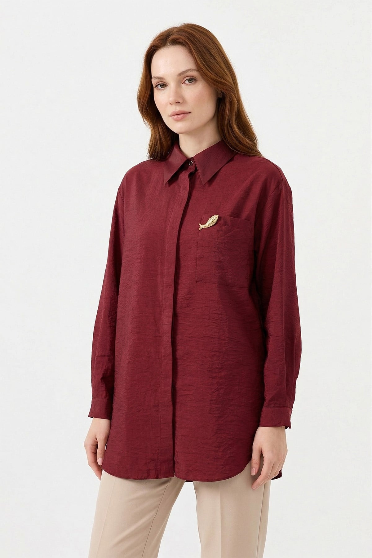 Missemramiss Sunshıne Gömlek 5292 Bordo
