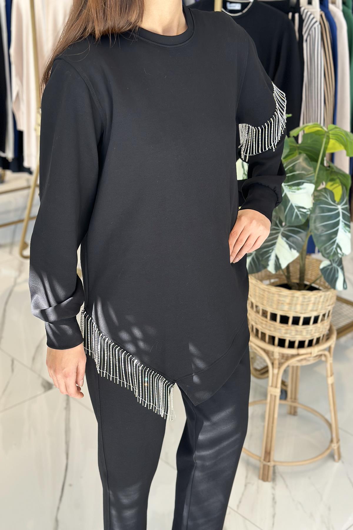 Missemramiss Taş Sallantılı Modal Takım 4662 Siyah