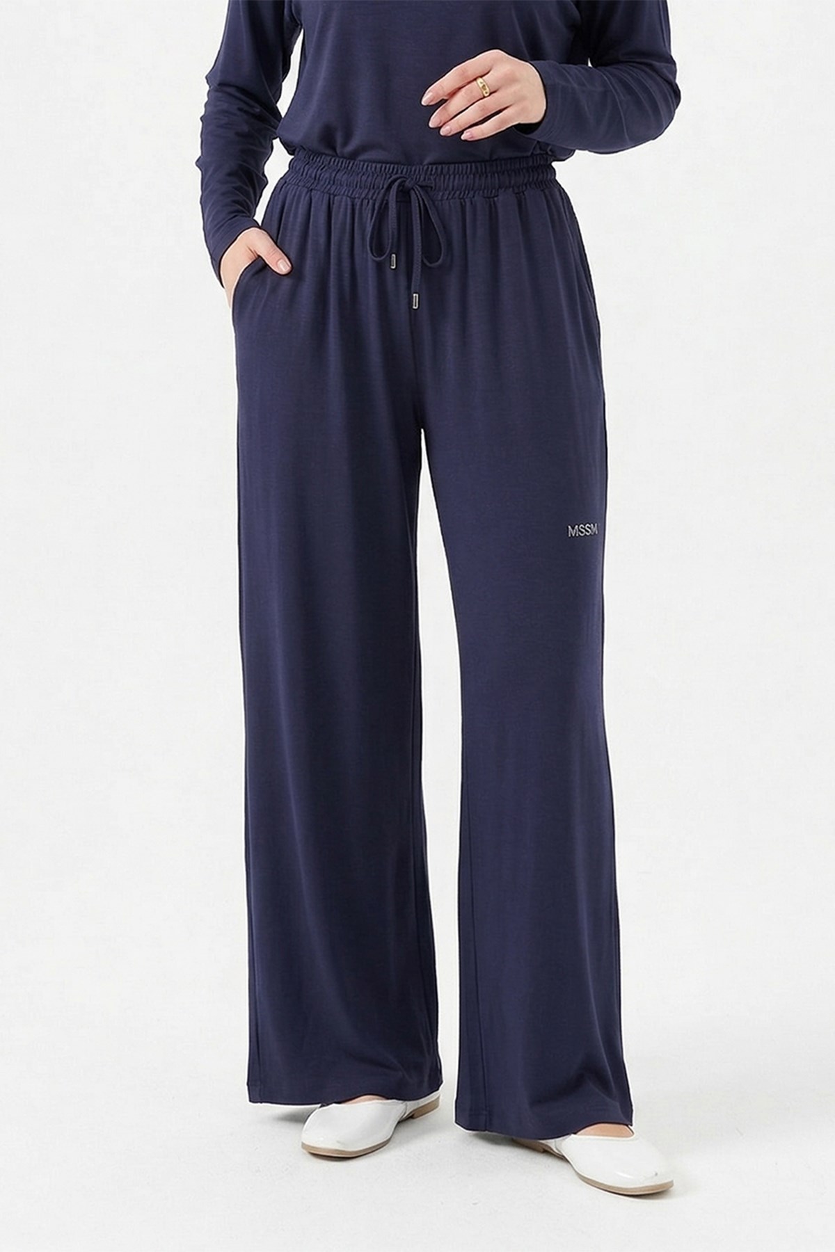 Missemramiss Taşlı Pantolon 5356 Lacivert
