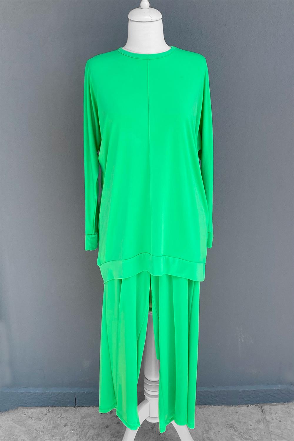 Missemramiss Venezia Nervürlü Pantolonlu Sandy Takım 3914 Benetton