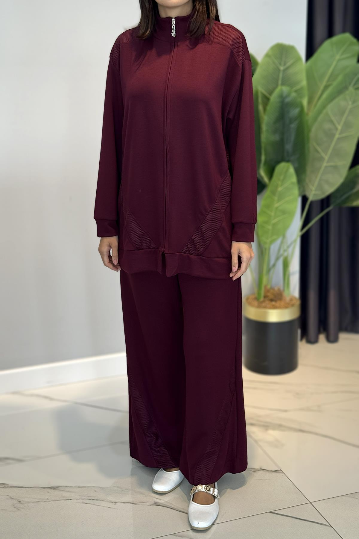 Modal File Detaylı Basic Takım 3080 Bordo