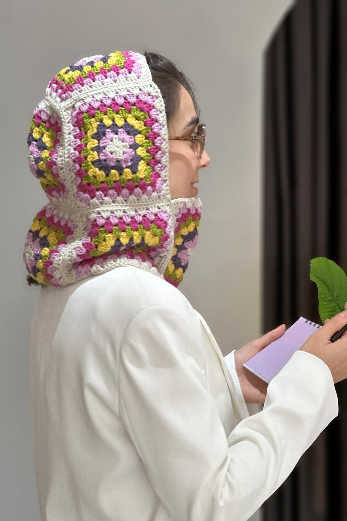 Motif El Örgüsü Balaclava Bere L-BLV-01 Bej