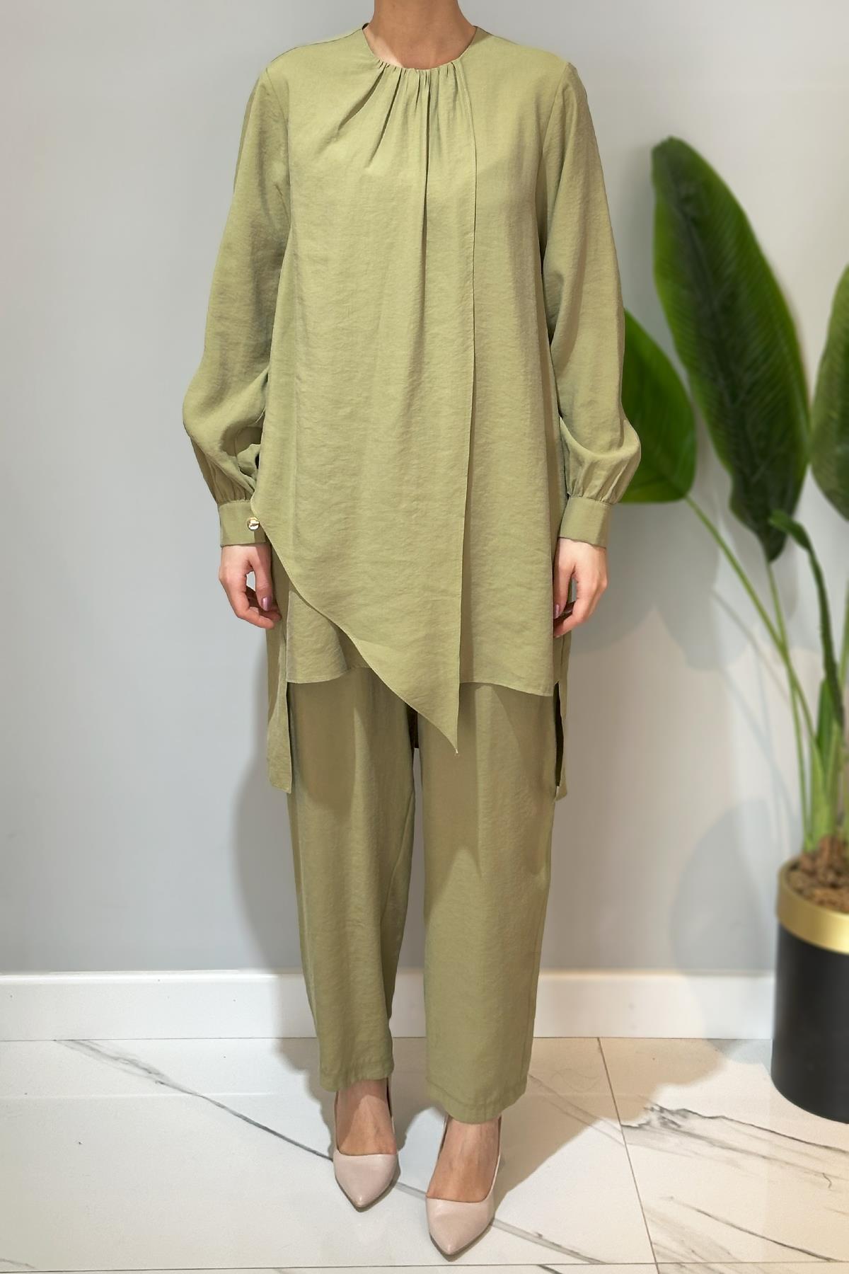 Nuss Ayrobin Pantolonlu Takım 1024 Haki