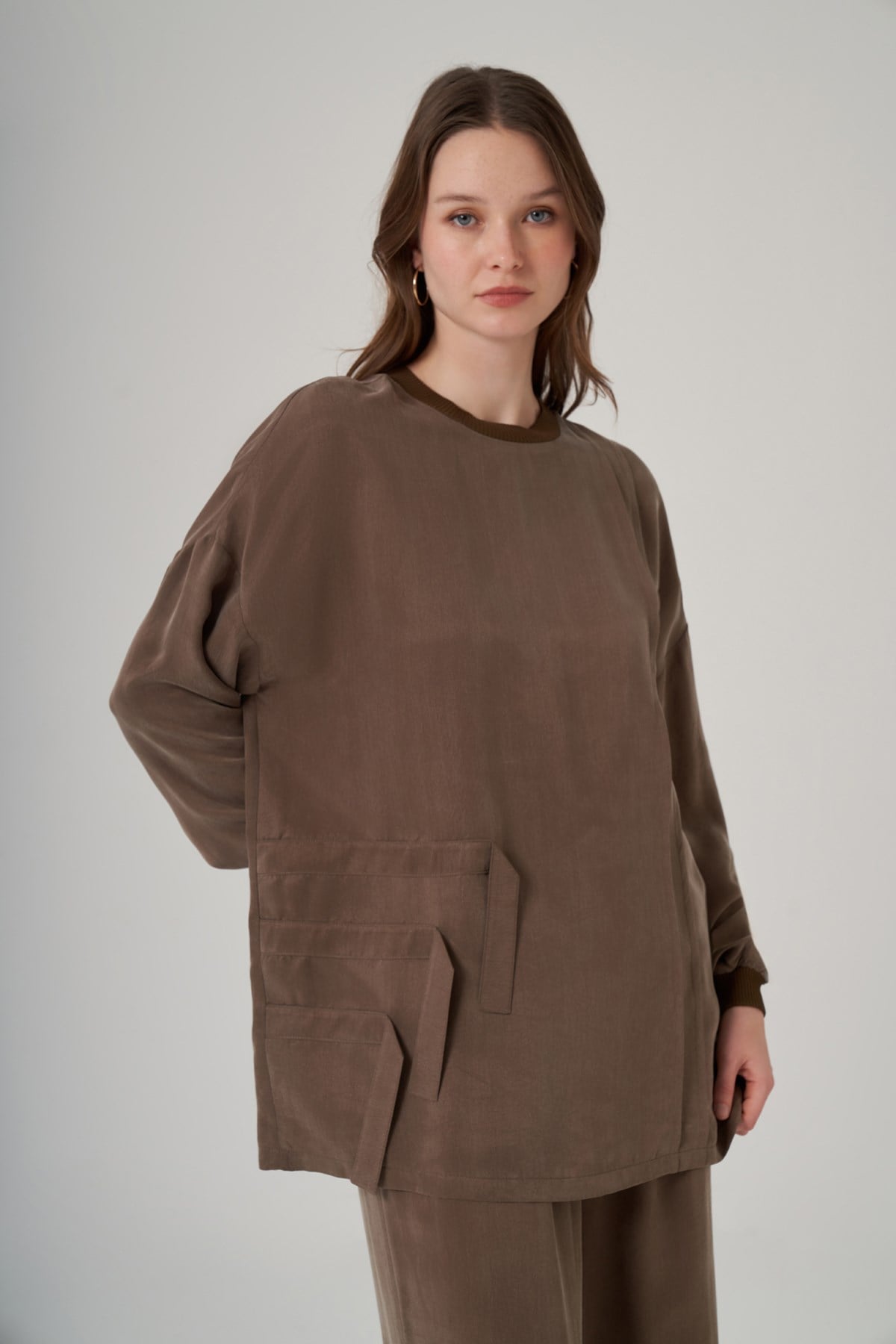 Nuss Cupra Tunik Pantolonlu 1039 Vizon