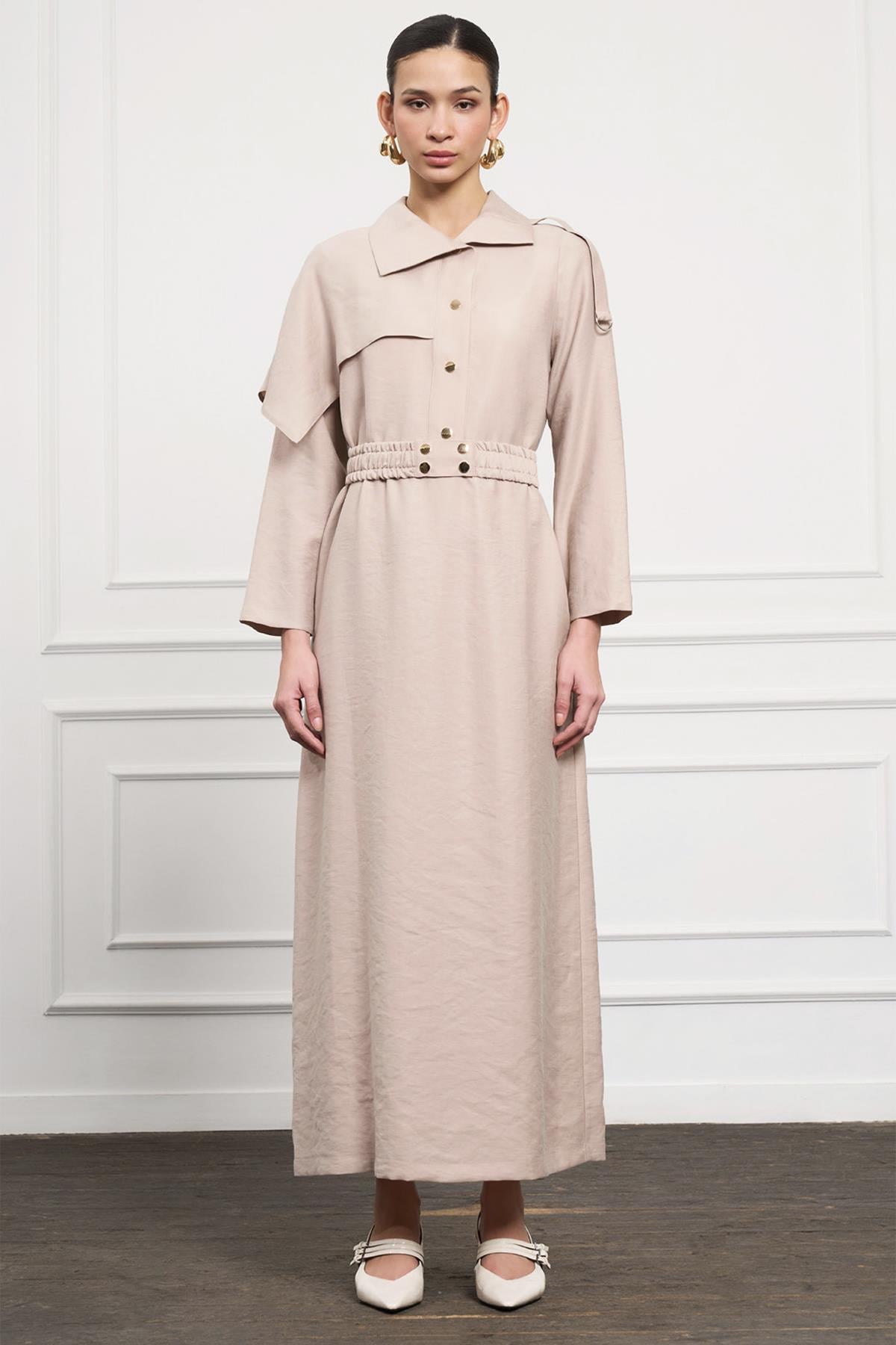 Nuss Elbise 2043 Bej