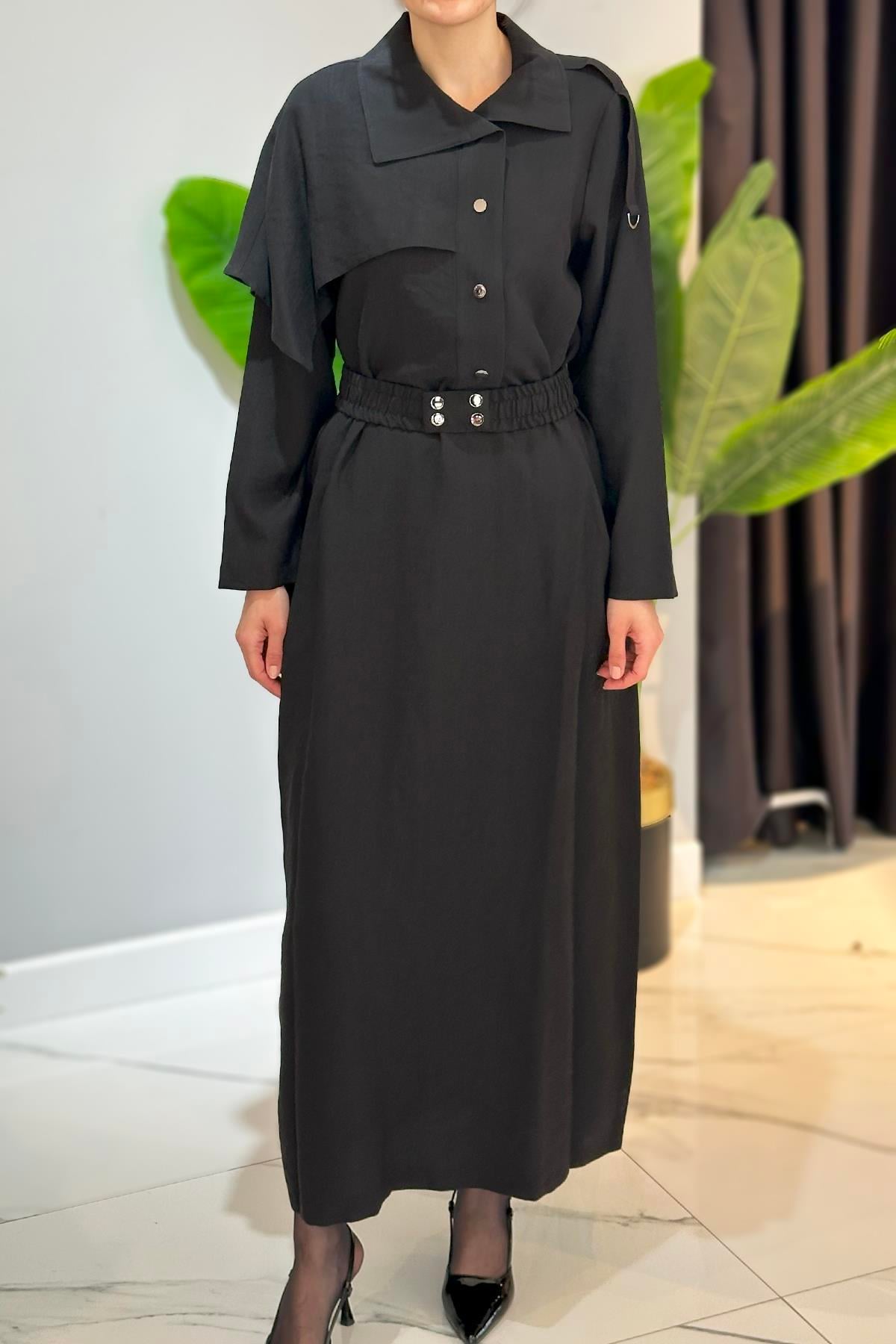 Nuss Elbise 2043 Siyah