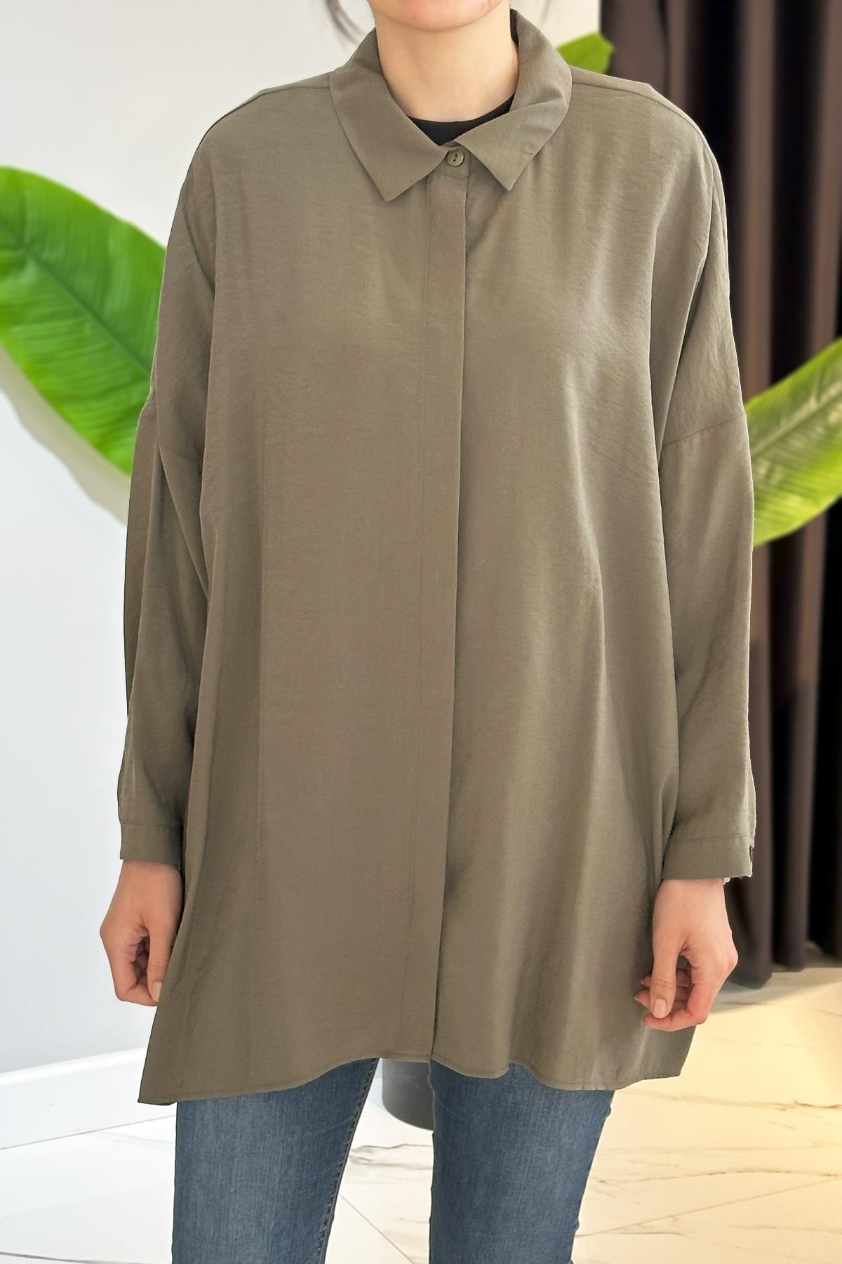 Nuss Gömlek Tunik 3001 Haki
