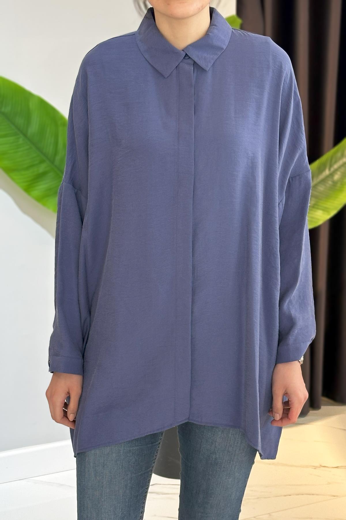 Nuss Gömlek Tunik 3001 İndigo