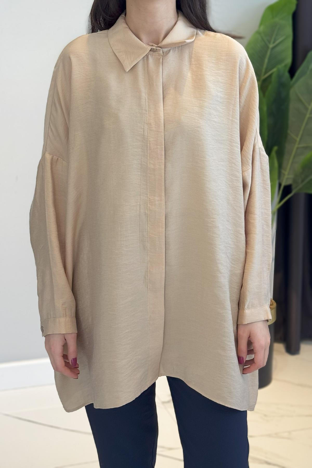 Nuss Gömlek Tunik 3001 Latte