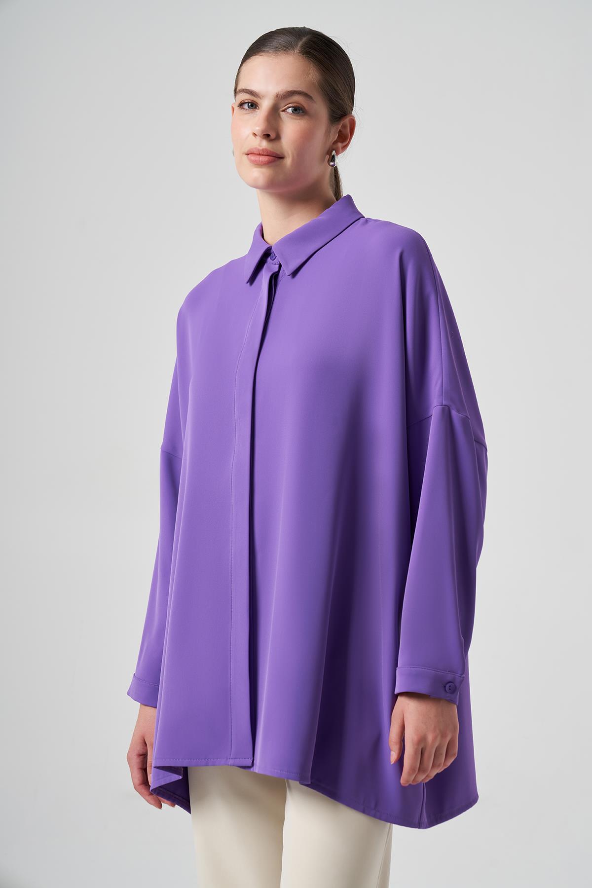 Nuss Gömlek Tunik 3001 Mor
