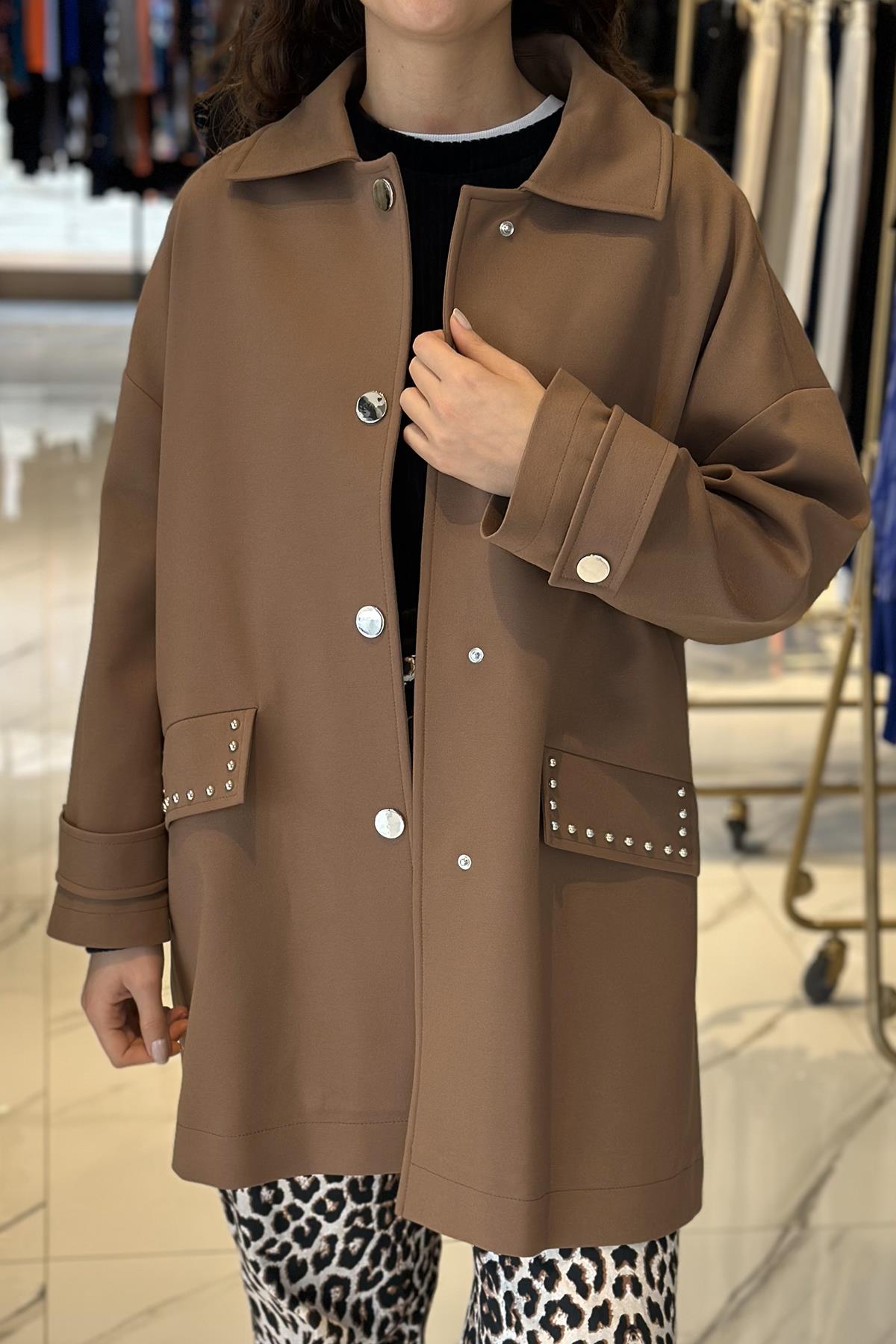 Nuss Kap Ceket 6013 Camel