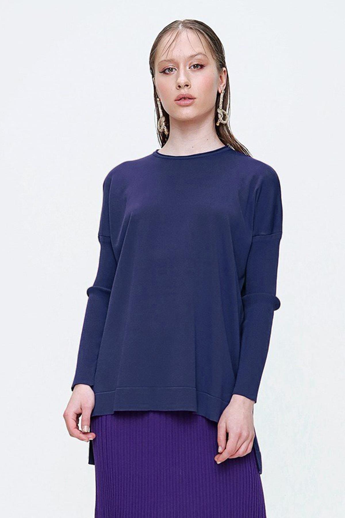 Nuss Merserize Standart Tunik NS-22Y-116TNK İndigo