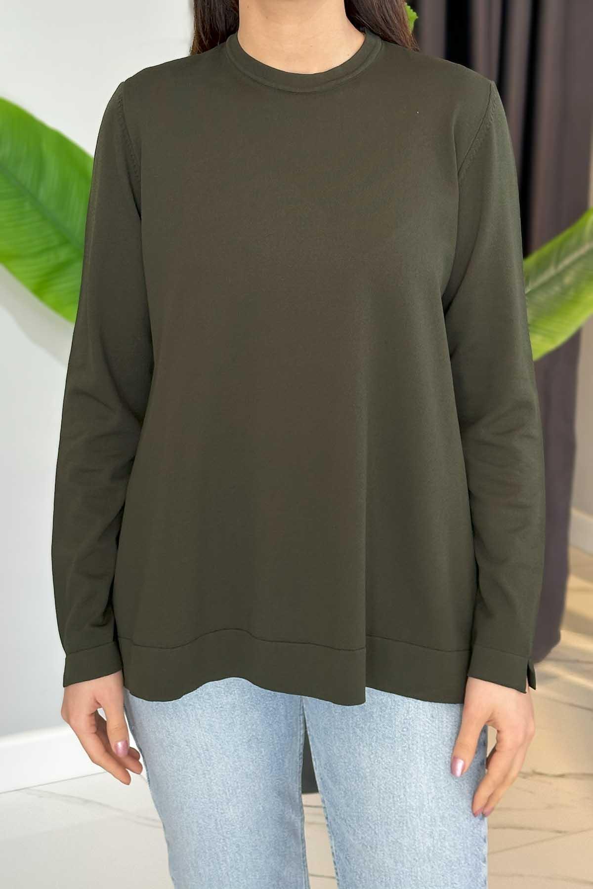 Nuss Merserize Standart Tunik NS-22Y-902TNK Acı Yeşil