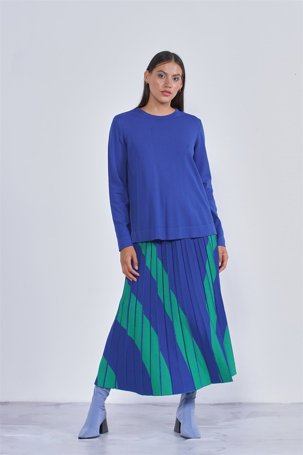 Nuss Merserize Triko Etekli Takım NS-22K-806TKM Saks Benetton 