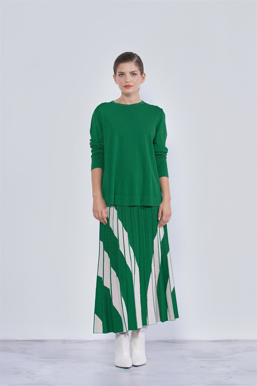 Nuss Merserize Triko Etekli Takım NS-22K-806TKM Benetton
