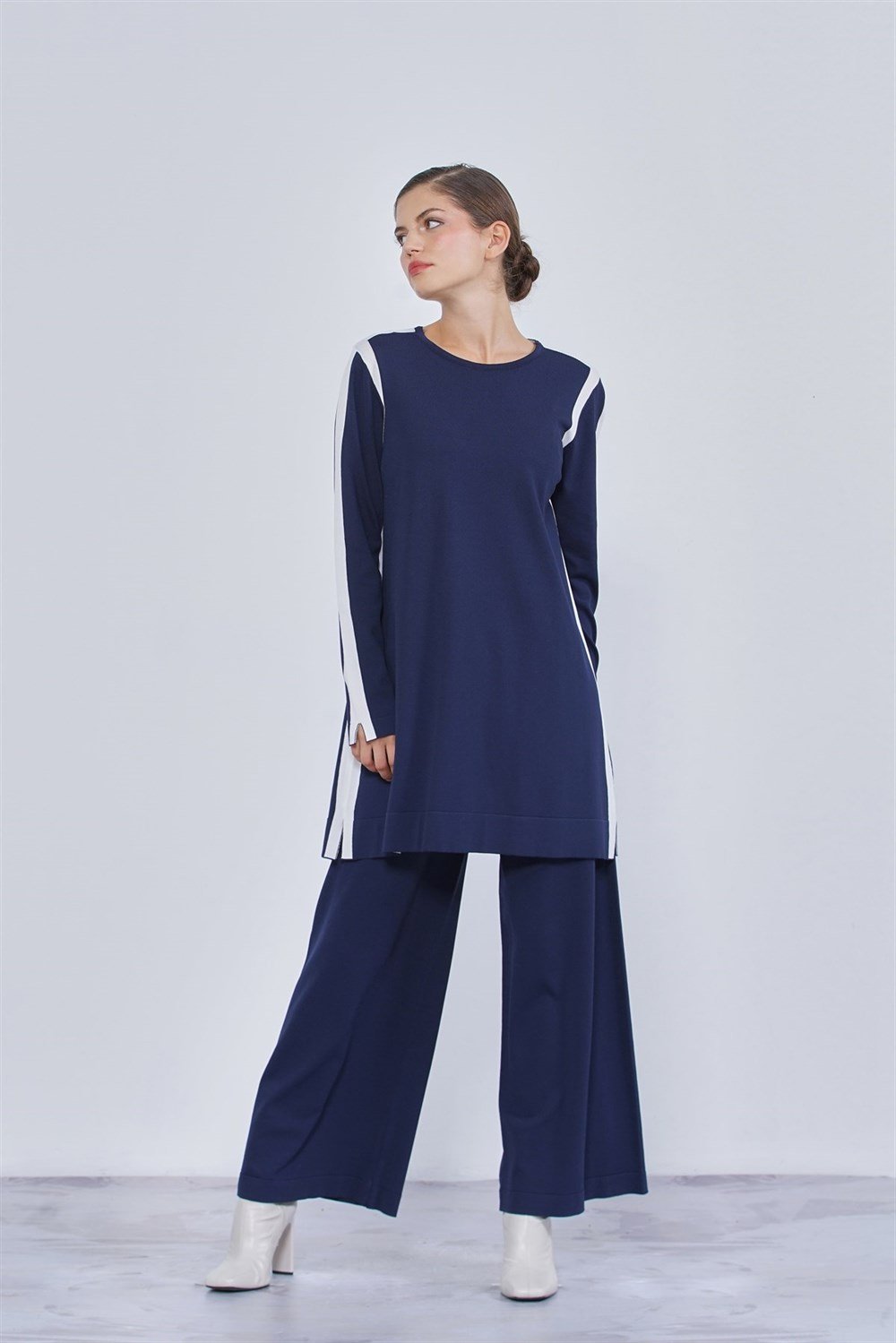 Nuss Merserize Triko Pantalonlu Takım NS-22K-102TKM Lacivert